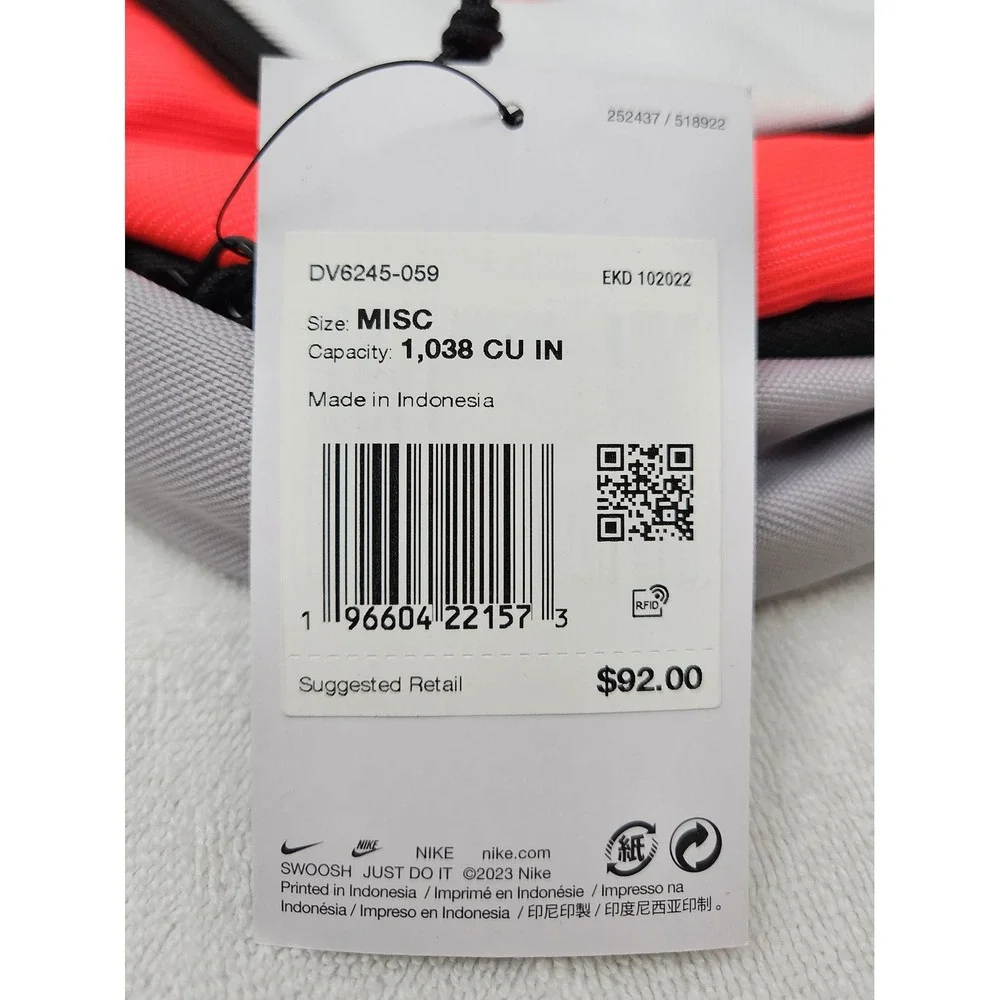 Nike Air Max Men's Bubble Backpack Gray/Red/Black, 15